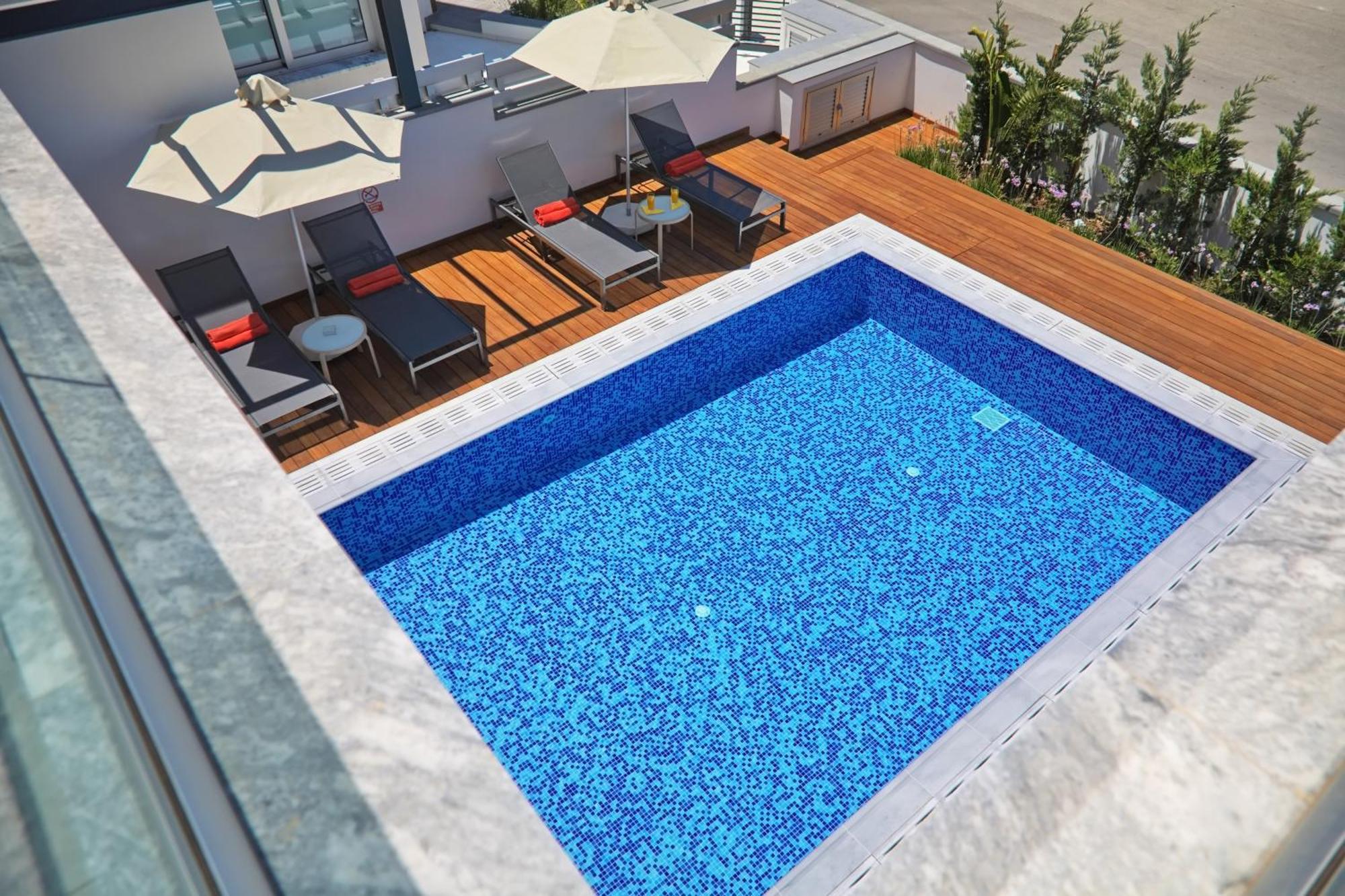 Seaview Luxury Villa Jacuzzi & Pool! 2 Min Beach Protaras Exterior foto