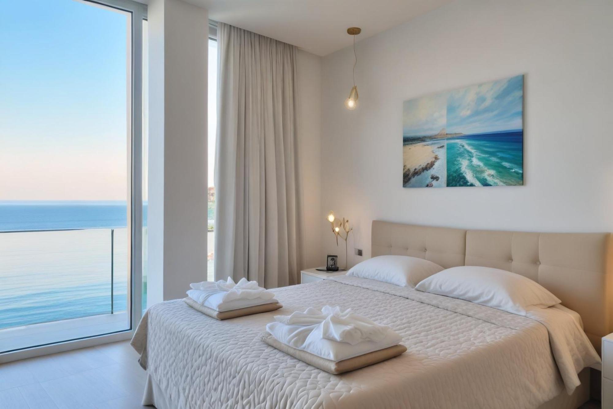 Seaview Luxury Villa Jacuzzi & Pool! 2 Min Beach Protaras Exterior foto